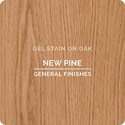 General Finishes Oil Base Gel Stain, 1/2 Pint, New Pine - color: New Pine, size: 1 Half-Pint