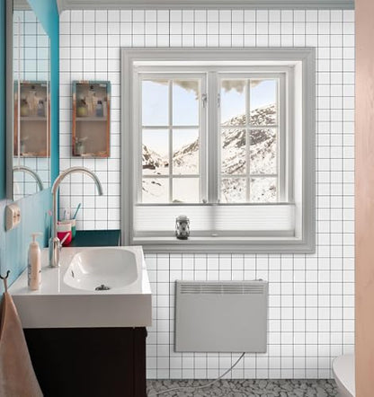DEWOO Peel and Stick Backsplash Self Adhesive Wall Tiles White,10-Sheet - color: White