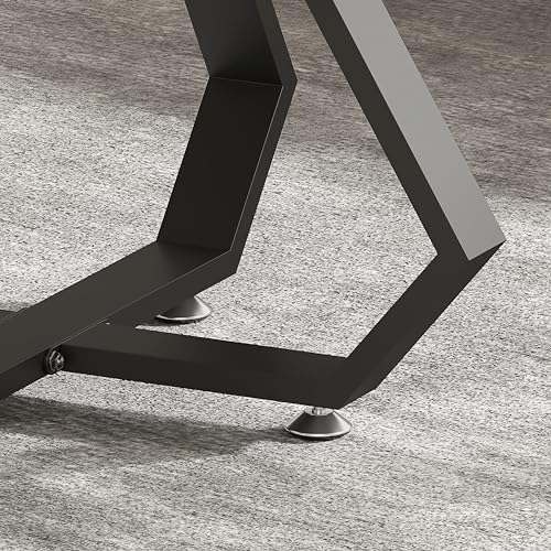 Coffee Table Legs 16 inch, Metal Table Legs Diamond Shape Black Industrial Modern Bench Chair Base Furniture Legs Desk Leg (Black) - color: Black