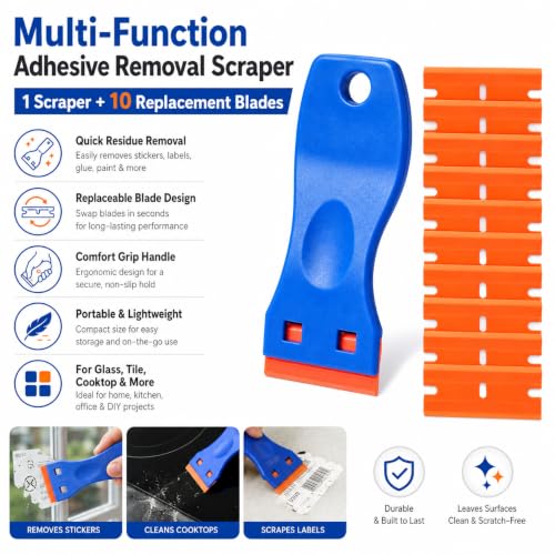 11Pcs Silicone Caulking Tool 3 in 1 Stainless Steel Head Scraper Caulk Remover Sealant for Kitchen Bathroom Window - color: 11Pcs