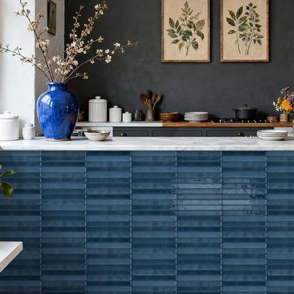 20 Sheets Subway Tile Stickers Peel and Stick Backsplash Decal Panel - color: Etp03