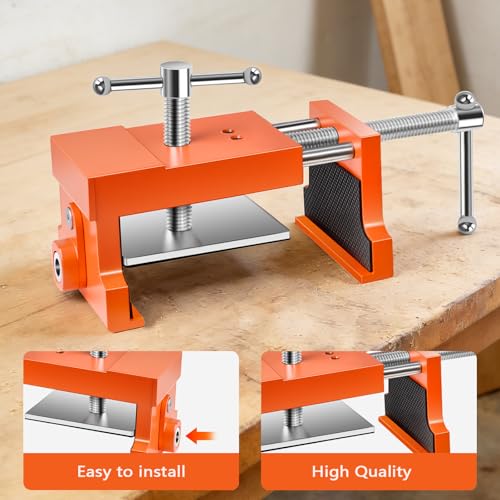 Cabinet Installation Tool Kit – Self Centering Drill Bit Set and Cabinet Clamps, Woodworking Hinge Drill Guide for Doors, Drawers & Hardware Alignment