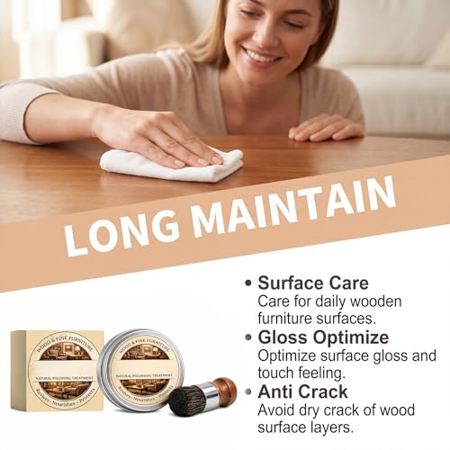 Furniture Repair Salve, Magic Stuff For Wood Scratch Repair Formula, Application for Furniture & Wood Grain Touch-Ups, Prevent Cracking, Enhances Texture And Luster