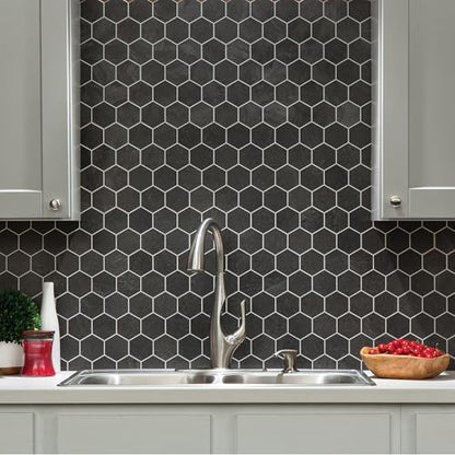 Aspect Peel and Stick Collage Tile in Autumn Night Hex (5-Pack) - color: Autumn Night Hex, size: 5 Pack