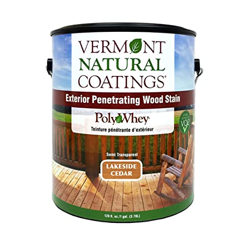 Vermont Natural Coatings PolyWhey Exterior Penetrating Stain - Lakeside Cedar - Gallon - color: Lakeside Cedar, size: Gallon