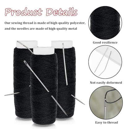 20 Piece Hair Needle and Thread Kit for Weave and Wigs Sewing