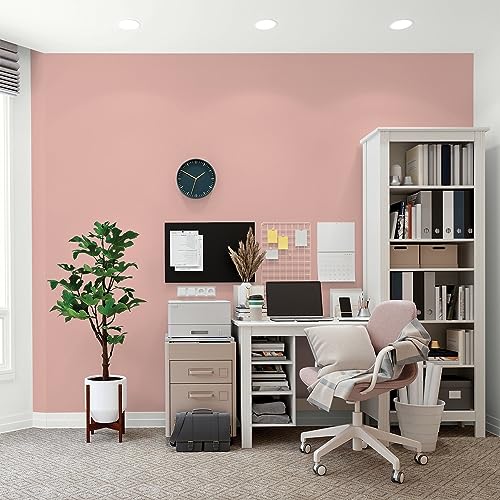 Glidden Total Interior Wall Paint & Primer All-in-One, Mesa Pink/Pink, Flat, 1 Gallon - color: Mesa Pink, size: 128 Fl Oz (Pack of 1)