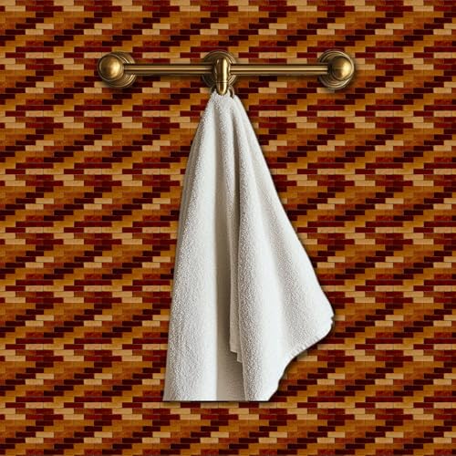36 Pcs Brick Wall Texture Patten Tile Sticker Wall Tile Stickers Waterproof Self Adhesive Stick on Decals for Kitchen Bathroom Wall Art 4×4 Inch - color: Brick Wall Texture