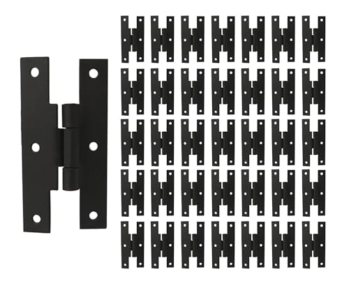 QCAA Black Steel Hinge Offset for Cabinet Door, 3/8", Matte Black, 36 Pack, Made in Taiwan - color: Matte Black(3/8"), size: 36 Pack