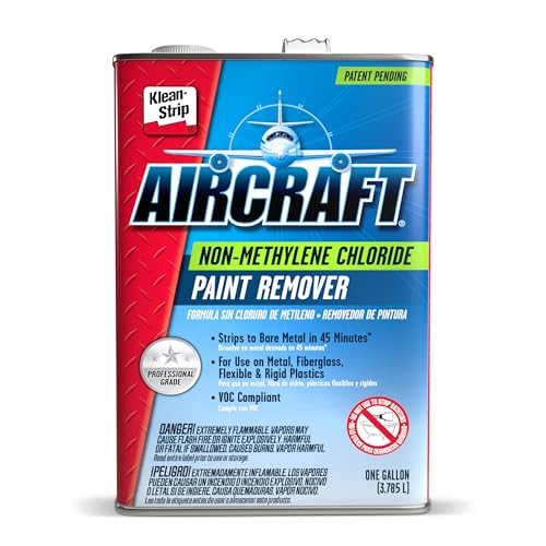 KLEAN-STRIP Aircraft Paint Remover, Professional Grade Paint Stripper for Cars & Metal Surfaces, VOC Compliant, 1 Gallon
