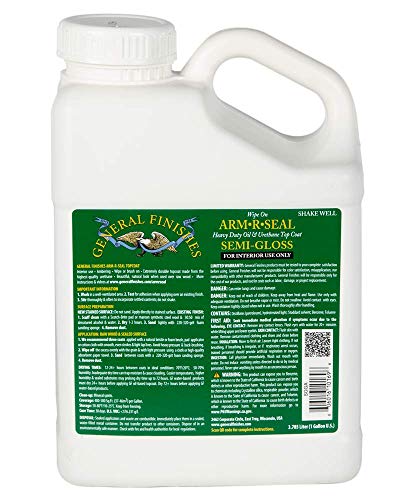 General Finishes Arm-R-Seal Oil Based Topcoat, 1 Gallon, Semi-Gloss - color: Semi-Gloss, size: 1 Gallon