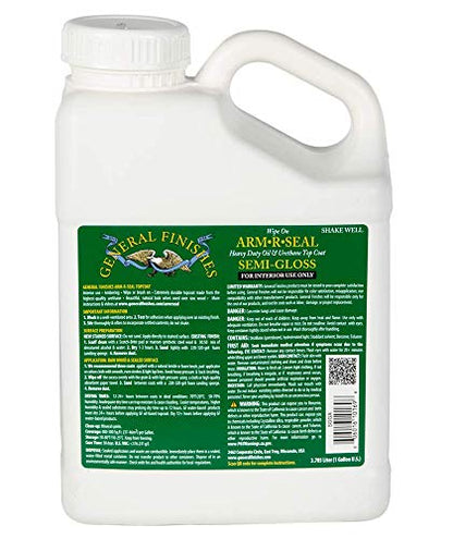 General Finishes Arm-R-Seal Oil Based Topcoat, 1 Gallon, Semi-Gloss - color: Semi-Gloss, size: 1 Gallon
