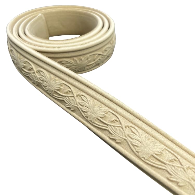WoodUBend Pack of Two Trims TR009.1 100x3cm Heat Bendable & Flexible Wood Trims - DIY Craft, Furniture & Home Decor - Easy to Apply & Paint - Versatile, Reusable & Durable - size: Pack of 2 (100x3cm)