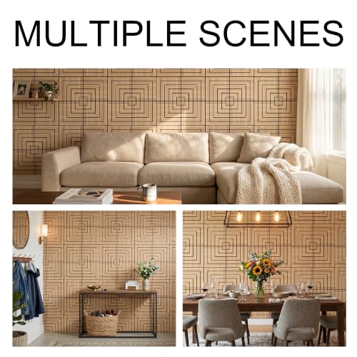 WoveN SounD Acoustic Wall Panels, Natural Oak, 16 Pack, 12x12 in - color: Enframe, Natural Oak, 16 Pack