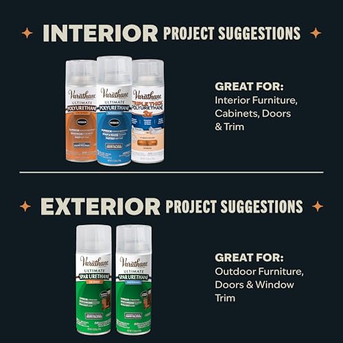 Varathane Water-Based Ultimate Semi-Gloss Polyurethane Spray - color: Semi-Gloss, size: 11.25 Ounce (Pack of 1)