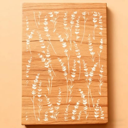 TIAMECH A4 Reusable Thin Grass Leaves Stencil for Painting - style: Thin Grass