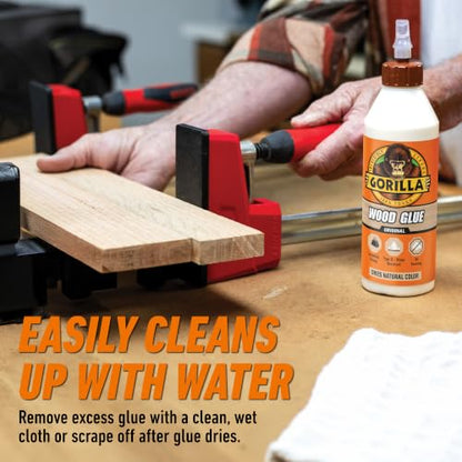 Gorilla Wood Glue, Natural Color, 36 oz Bottle - size: 36oz