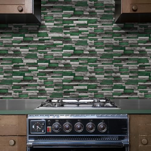 24pcs Peel and Stick Backsplash Tile Wall Stickers 9.68x4.72 inch - color: Hzw-xy-htp-106