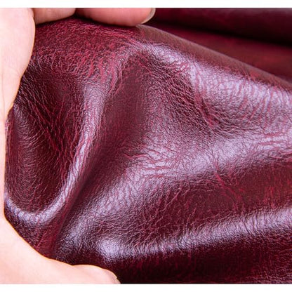 Faux Leather Fabric Sheet, 12 x 54 Inches, Texture Synthetic Material for DIY Crafts, Leather earings,Upholstery, Automotive, Sofa Projects Individual 1 Yard Cut (Burgundy, 1/3 Yard) - color: Burgundy, size: 1/3 Yard