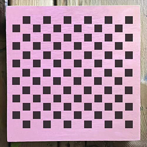 Mixed Media 12 Pack Pattern Stencil Set - Checkers, Bricks, Hexagons, Moroccan, Dots, Thatched, Diamonds, Asian Star, Chevron, Quatrefoil, 50 Stars, Scallop, Laser Cut Mylar each 5.75”x 6” by Stencil1 - color: Mixed Media 12 Pack Pattern Stencil Set