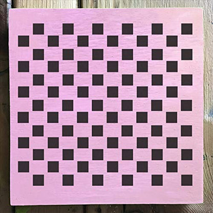 Mixed Media 12 Pack Pattern Stencil Set - Checkers, Bricks, Hexagons, Moroccan, Dots, Thatched, Diamonds, Asian Star, Chevron, Quatrefoil, 50 Stars, Scallop, Laser Cut Mylar each 5.75”x 6” by Stencil1 - color: Mixed Media 12 Pack Pattern Stencil Set