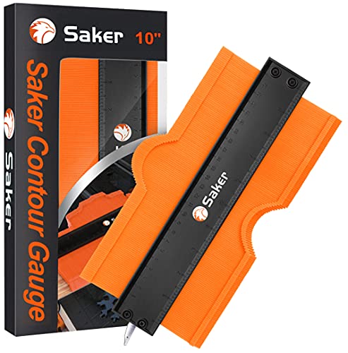 Saker Contour Gauge (10 Inch Lock) and Saker 4-in-1 Drilling Positioning Ruler