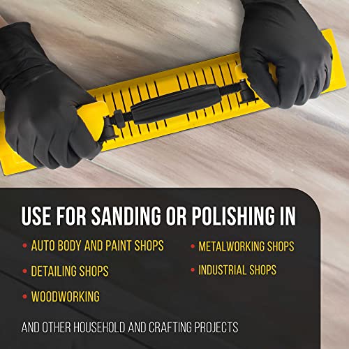 Dura-Gold Adjustable Radius Flex Longboard Hand Sanding Block, Hook & Loop - style: Radius Flex