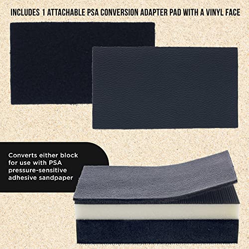 Dura-Gold Pro Series Rectangle 5" x 2-3/4" Dual Density 2 Sided EVA Sanding