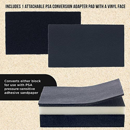 Dura-Gold Pro Series Rectangle 5" x 2-3/4" Dual Density 2 Sided EVA Sanding
