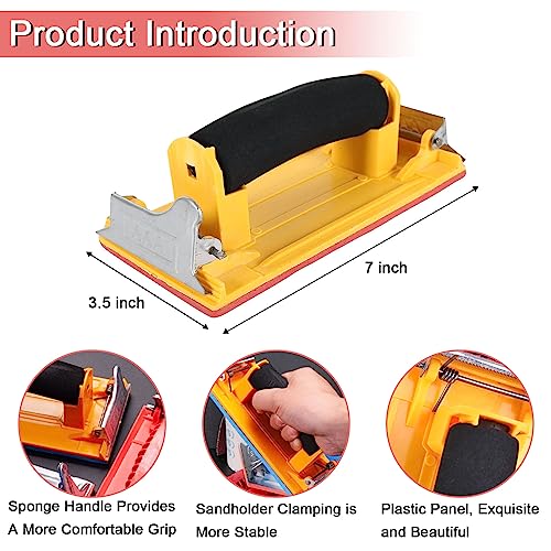 Hand Sander, Sandpaper Holder with Sponge Handle, 1 Pack - size: 1 pack