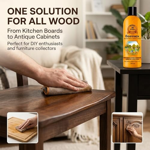 CARGEN Beeswax Furniture Polish - Natural Wood Wax Conditioner 300ML - style: 1 Pack-300ML