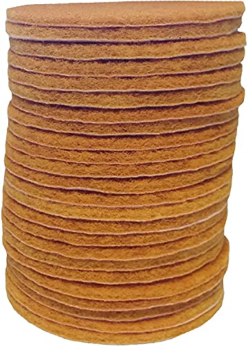Starcke Premium 6 Inch Non Woven Surface Conditioning Discs - for Dry Sanding Countertops, Auto Body Repair, Marine, Paint, Plastics, Metal and Fiberglass (50 Pack, Gold - 1000-1200 Grit) - color: Super Fine, size: 50 Pack