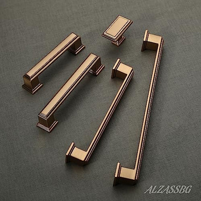 Alzassbg 3" Champagne Bronze Cabinet Pulls and Handles 10 Pack, AL3071TGP - color: Champagne Bronze, size: 3" Hole Center