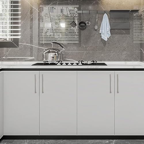10 Pack 12.6 Inch Brushed Satin Nickel Kitchen Cabinet Handles - color: Brushed Satin Nickel, size: 12-3/5" Hole Center（320mm）