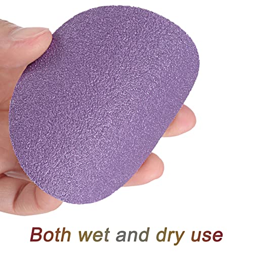 uxcell 20Pcs 3-Inch Purple Sanding Discs 60 Grits Hook and Loop Professional Aluminum Oxide Sand Paper Wet Dry Polish for Wood Metal Paint Finishing - style: 60 Grit