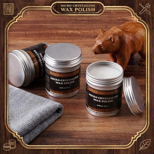 Roowest 3 Pack, 251 ml Micro-crystalline Wax Polish - color: 251 ml