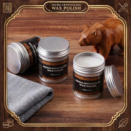 Roowest 3 Pack, 251 ml Micro-crystalline Wax Polish - color: 251 ml