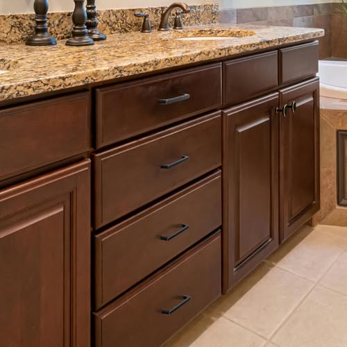 3 Inch Brushed Bronze Cabinet Pulls Kitchen Handles 10 Pack 3126 - color: Brushed Bronze, size: 3 In Hole Distance