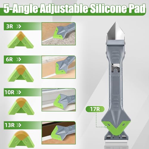 5 In 1 Caulking Tool Kit, Silicone Caulk Tool & Caulk Remover Tool