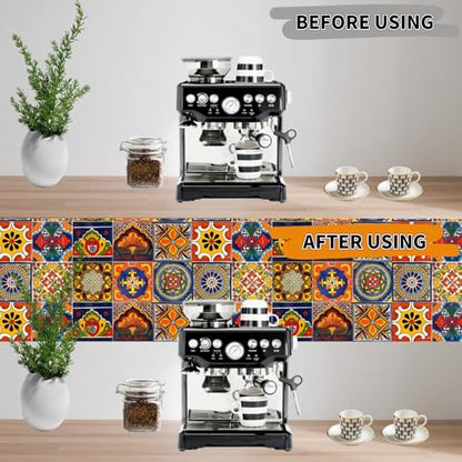 24 PCS Peel and Stick PVC Tile Stickers Waterproof Removable - color: Style D, size: 4 x 4 Inch