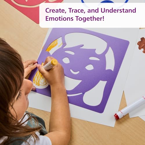 Emotional Stencils Set of 6, Homeschool, Home School Use - style: Emotions 6PK