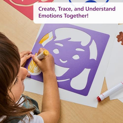 Emotional Stencils Set of 6, Homeschool, Home School Use - style: Emotions 6PK