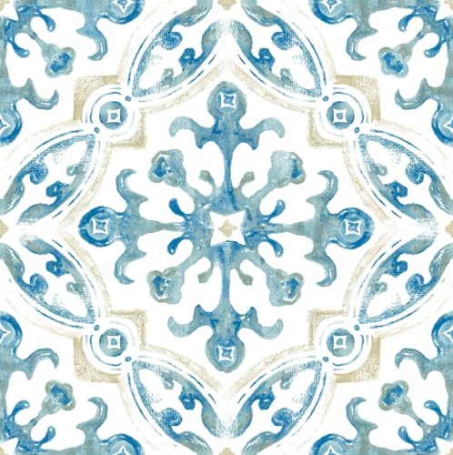 FloorPops 12-in by 12-in Tuscan Peel and Stick Floor Tiles (10 Tiles), (10 sq.ft./Carton) (Pack of 6) - size: 12-in by 12-in (Pack of 6)