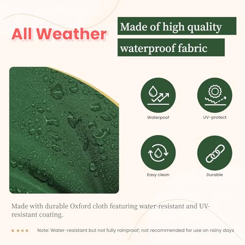 Wicker Chair Cushions 3 Piece Set, Waterproof Outdoor Cushion for Patio Furniture, Loveseat and U-Shaped Wicker Furniture Cushions, Green - color: Green