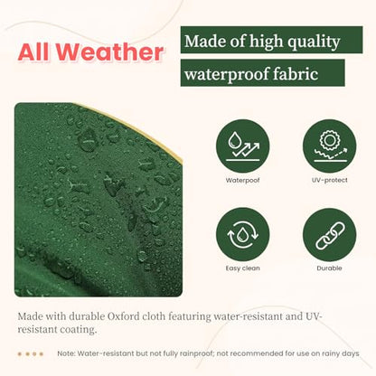 Wicker Chair Cushions 3 Piece Set, Waterproof Outdoor Cushion for Patio Furniture, Loveseat and U-Shaped Wicker Furniture Cushions, Green - color: Green