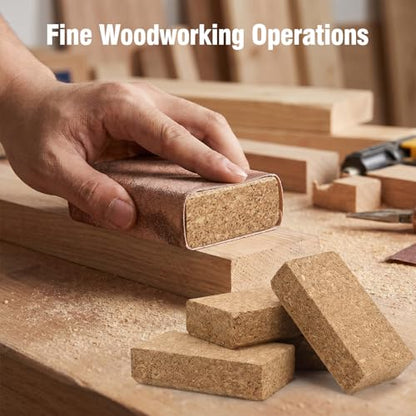 3 Pack Cork Sanding Block, Leather Craft Cork Punching Pad Kit