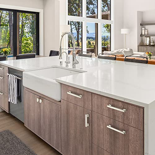 Brushed Nickel Cabinet Pulls, 3 Inch (76mm), 20 Pack, Heavy Duty - color: Brushed Nickel, size: 3" Hole Center
