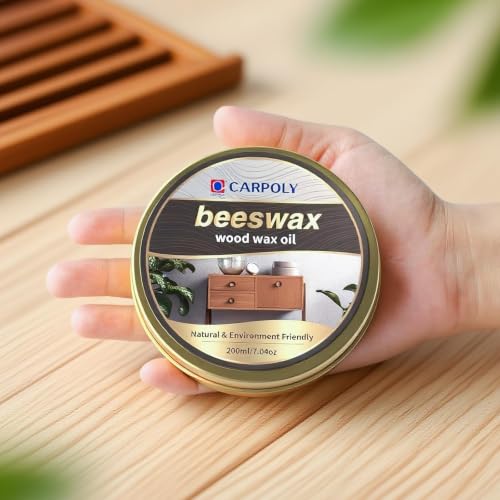 Non-Toxic Wood Wax for Furniture，Clear Protective Finish, 7 Oz