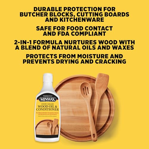 Minwax Food-Grade Wood Oil & Conditioner, 12 fl. oz.