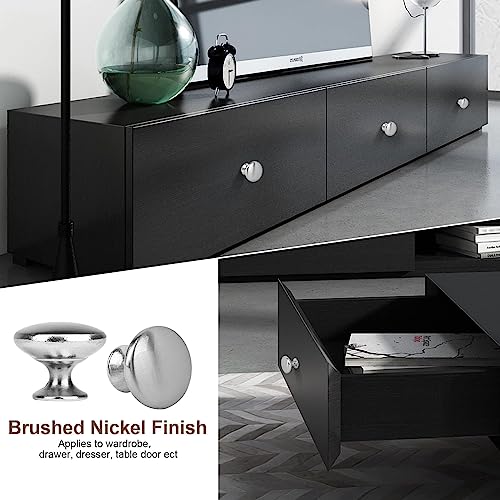 10x Satin Brushed Nickel Cabinet Knobs Drawer Knobs - color: Brushed Nickel, size: 10